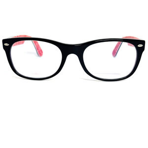 Ray-Ban Eyeglasses Frames RB5184 2479 Black Orange Round 52-18-145 H15876